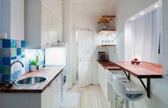 瑞典39平米的超小户型公寓现代厨房装修图片