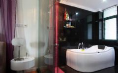 130平方两房两厅红色美艳家现代卫生间装修图片