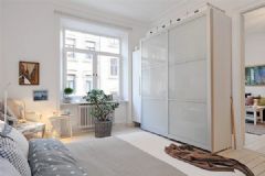 瑞典简约迷人的公寓简约卧室装修图片