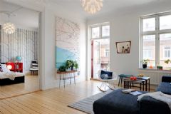 65平米公寓设计简约客厅装修图片