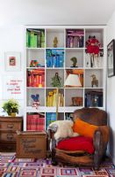 色彩缤纷的外国公寓混搭书房装修图片