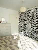 55平米黑白灰小家现代卧室装修图片