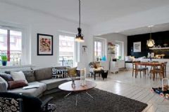 典型北欧风格迷人公寓简约客厅装修图片