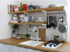 厨房实用整理方案一混搭厨房装修图片