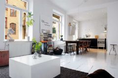 瑞典斯德哥尔摩78平客租公寓简约过道装修图片