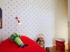 北欧69平米质朴“甜园”公寓田园儿童房装修图片