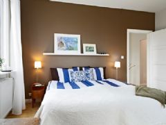 北欧69平米质朴“甜园”公寓田园卧室装修图片