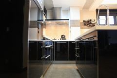 170平米黑白奢华家居现代厨房装修图片