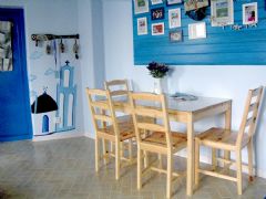 蓝白童趣小屋地中海餐厅装修图片