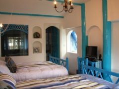 蓝白色调家居地中海卧室装修图片