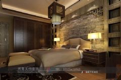 中泰华庭小区中式风格中式卧室装修图片