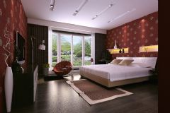 风景观天下中式卧室装修图片