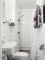 灰白情愫的北欧公寓欧式卫生间装修图片