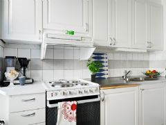 灰白情愫的北欧公寓欧式厨房装修图片