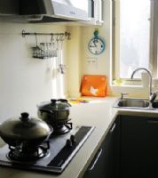 9万打造50㎡色彩家现代厨房装修图片