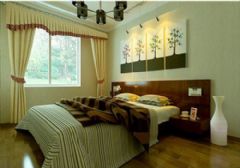 现代中式靓居中式卧室装修图片