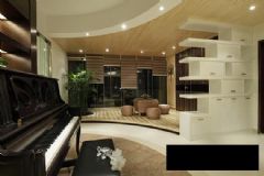 32万元打造沉稳奢华的现代居室现代客厅装修图片