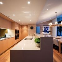 清新海景公寓现代厨房装修图片