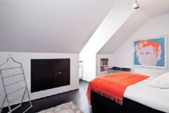 54平米动感瑞典公寓简约卧室装修图片