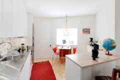 43平米清新的小宅院现代厨房装修图片