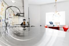 43平米清新的小宅院现代厨房装修图片