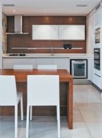 巴西通风明亮的现代公寓设计现代厨房装修图片