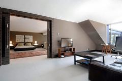 西班牙豪华现代别墅现代卧室装修图片