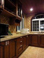 130平米欧式古典风情欧式厨房装修图片