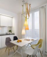 65平米超现代色彩公寓现代餐厅装修图片