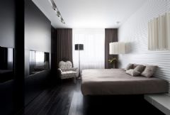 130平米现代优雅公寓现代卧室装修图片