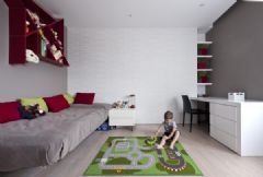 130平米现代优雅公寓现代卧室装修图片