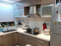 70平米时尚复式新居现代厨房装修图片