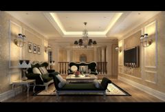 430平米新古典别墅古典客厅装修图片
