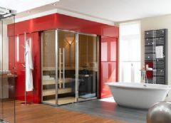 红色激情卫浴装修现代卫生间装修图片