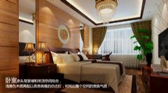 20万打造168平米中式复式雅居中式卧室装修图片