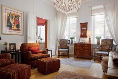 美式奢华古典别墅古典客厅装修图片