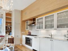 198平米美式混搭公寓美式厨房装修图片