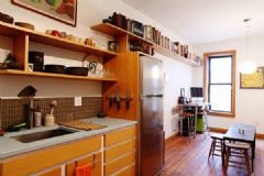 原木复古公寓简约厨房装修图片