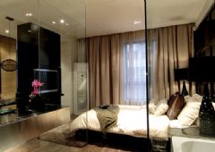 152平米中式淡雅家居中式卧室装修图片