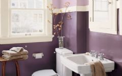 浪漫紫色卫浴二现代卫生间装修图片