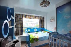 120平米蔚蓝地中海地中海儿童房装修图片