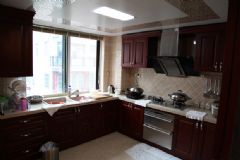 185平米美式复式豪宅欧式厨房装修图片