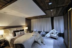 法国豪华木屋混搭卧室装修图片