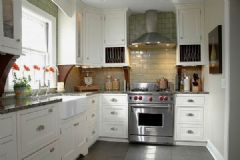 开放式厨房设计现代厨房装修图片