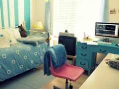 小户型空间利用二现代卧室装修图片