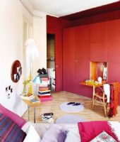 90平米时尚小公寓现代卧室装修图片