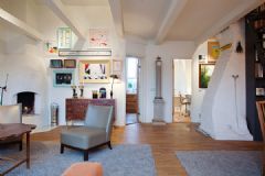 85平巴黎迷彩之家现代客厅装修图片