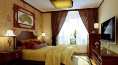 130平中式雅居中式卧室装修图片