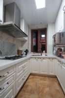 90平米婚房现代厨房装修图片