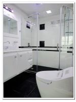 120平现代温馨婚房现代卫生间装修图片